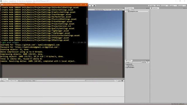 Podstawy Unity#0.5 - Konfiguracja projektu i praca z GitHub'em смотреть онлайн