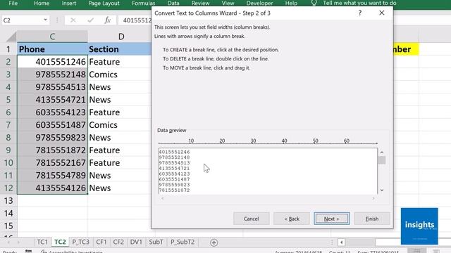 S01E11 Using MS Excel's Text-to-Column Fixed Width смотреть онлайн