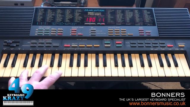 Yamaha PSS-580 Portasound Keyboard - Tutorial смотреть онлайн