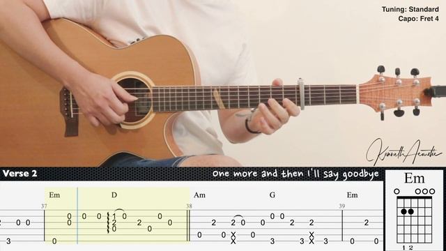 Heat Waves - Glass Animals | Fingerstyle Guitar | TAB + Chords + Lyrics смотреть онлайн