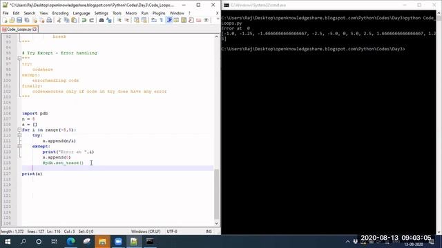 Error Handling in Python | Python for Data Science Tutorial | OpenKnowledgeShare | August 2020 смотреть онлайн