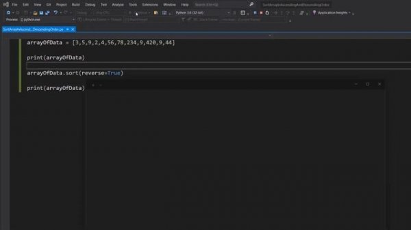 Python: How to Sort Arrays In Ascending and Descending Order (String and Int Arrays)
