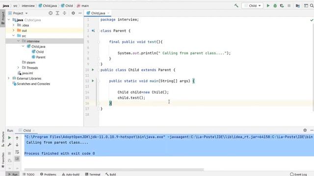 can we inherit and override final method in java? смотреть онлайн