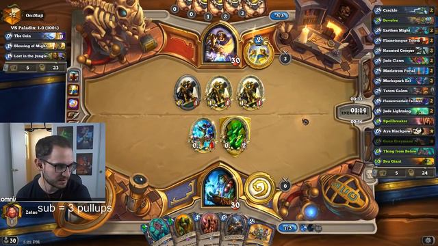 Top 100 Legends - Wild Odd Aggro Shaman - Hearthstone The Witchwood смотреть онлайн