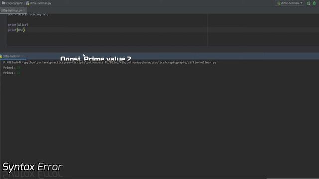 Diffie-Hellman Key Exchange In Python | Cryptography | Code | Optimized Code смотреть онлайн