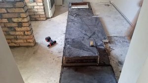 №9 Столешница из бетона с раковиной для кухни своими руками