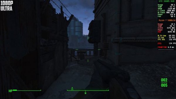 Fallout 4 : GTX 1660 Super + R7 5800X3D | 1440p - 1080p | Ultra & Low