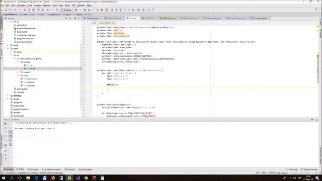 LibGDX & Box2D Programming Tutorial "Top down car with drifting" - Part #5 - Adding wheels смотреть онлайн