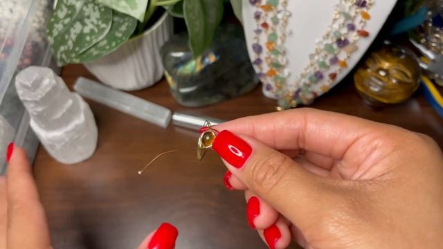 Crystal ring tutorial | Wire wrapped jewelry | Handmade jewelry | Small business owner смотреть онлайн