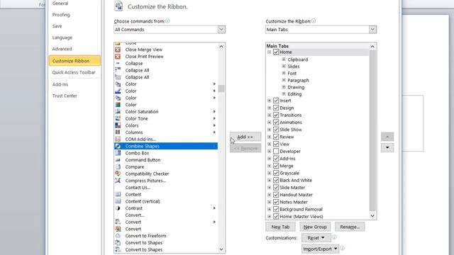 How to Enable Merge / Combine Shapes in PowerPoint 2010 Tutorial? смотреть онлайн