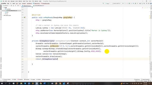 Set Custom Google Map Marker in Random Places by latitude and longitude | Android Studio смотреть онлайн