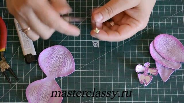Super! Foam flowers: orchids. Красивая орхидея из фоамирана своими руками: видео урок смотреть онлайн