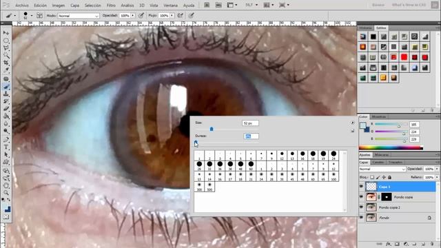 Como cambiar el color de ojos con photoshop 2016 смотреть онлайн