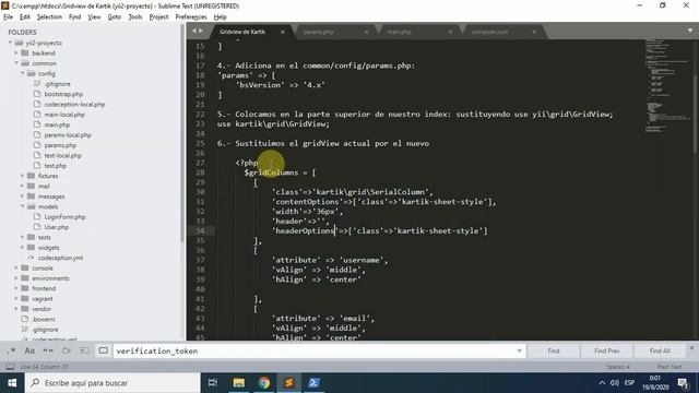 Vista de Usuarios Yii2 (Parte 2) Instalando el GridView Kartik en AdminLTE3 смотреть онлайн