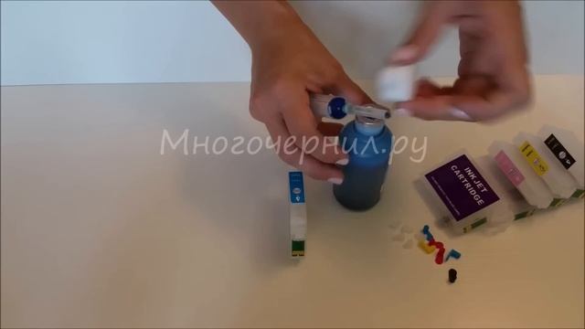 Перезаправляемые картриджи (ПЗК) для Epson (6 цветов) - обзор и заправка смотреть онлайн