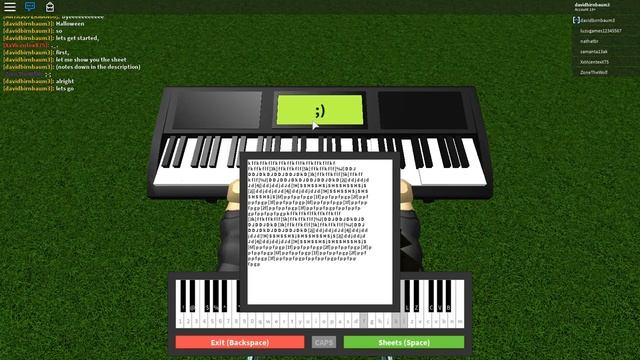 ROBLOX Virtual Piano: Michael Myers - Halloween смотреть онлайн