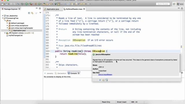 Buffered File Reader with Try Catch and Finally in Java смотреть онлайн
