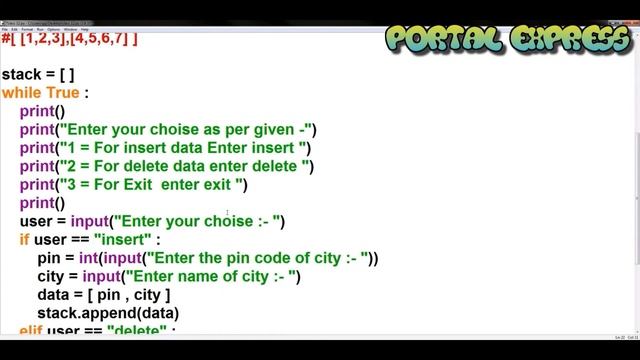 Data Structure : Stacks and Queues || Q7 || Type C || Sumita Arora || Class 12 || Computer science смотреть онлайн