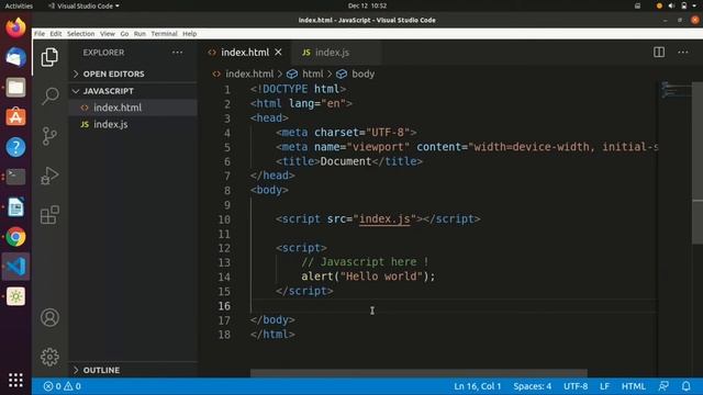 Where it is recommended to place Javascript code ? #12 - Programming With Joel смотреть онлайн