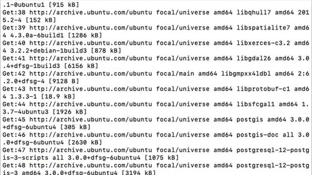 Command to install PostGIS on Ubuntu 20.04 смотреть онлайн