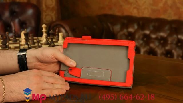 Фирменный чехол для Acer Tab 7 A1-713/A1-713HD с мягкой противоударной подкладкой красный "Prestige смотреть онлайн