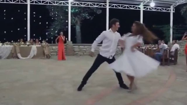 Georgian Wedding, Dance Rachuli Of The Bride And Groom