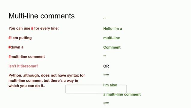 #5 Comments in Python смотреть онлайн