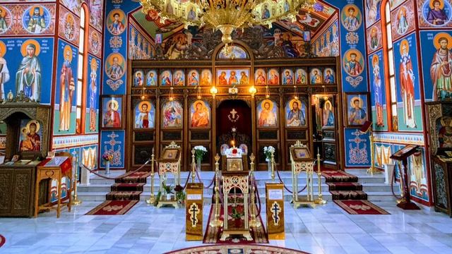 Успение Богородично - Тропар - Глас 1 / Храм "Рождество Христово" смотреть онлайн