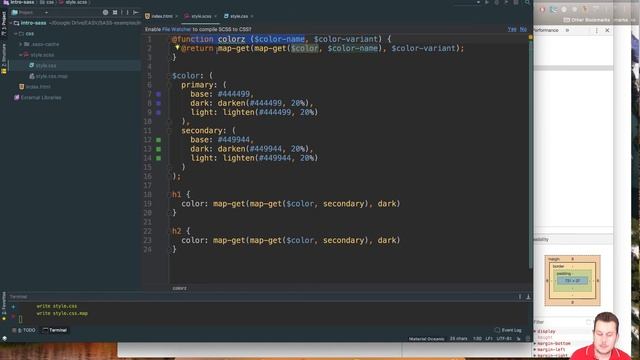 SASS intro | S01E16 | SASS Functions & Maps смотреть онлайн