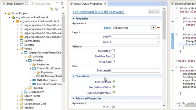 Eclipse Scout Tutorial - Create fields in a Form (Part 5 | Kepler 2013) смотреть онлайн