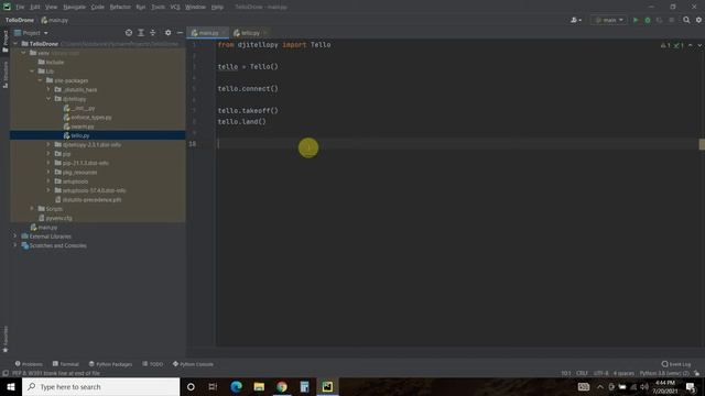 Controlling Tello Drone with Python - Installing djitellopy | #148 (Python Drone #2) смотреть онлайн
