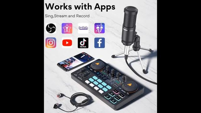 effects-All In On Microphone Mixer Kit-Mic tripod смотреть онлайн