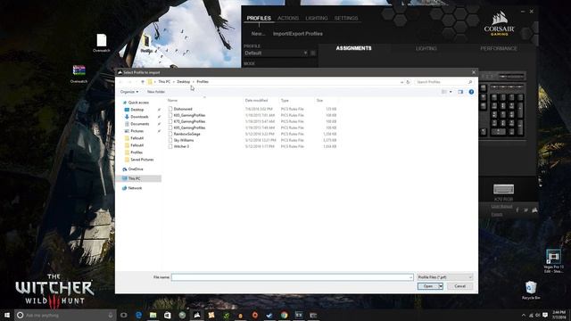 Corsair Utility Engine (CUE) Import Tutorial смотреть онлайн