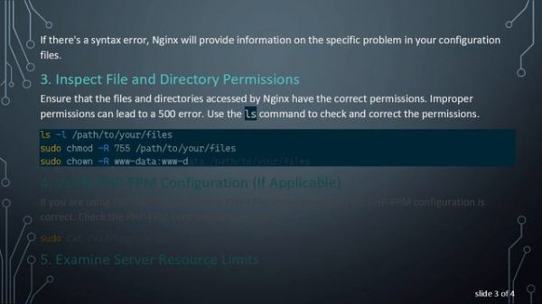 Troubleshooting Nginx Internal Server Error 500 on Unix & Linux