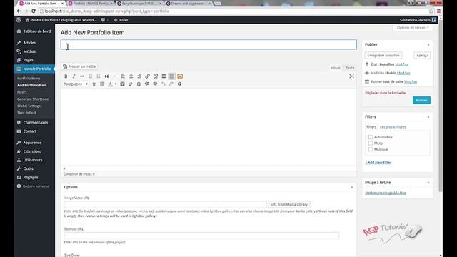 Tutoriel Wordpress : Nimble Portfolio - Installation et configuration смотреть онлайн