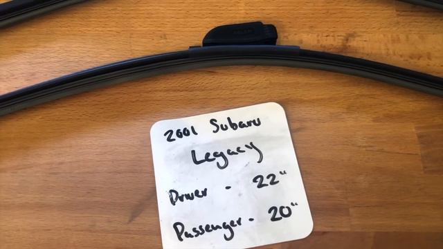 ? ? 2001 Subaru Legacy Wiper Blade Replacement Size ? смотреть онлайн