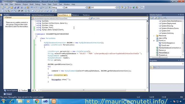C# AND MYSQL DATABASE CRUD TUTORIAL #38 - How To Read Mysql Rows(Data) And Store Them In Array List смотреть онлайн