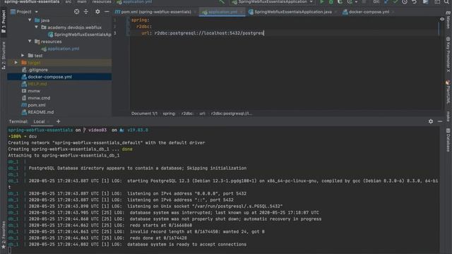 Spring WebFlux Essentials BR 03 - Schema and table setup смотреть онлайн