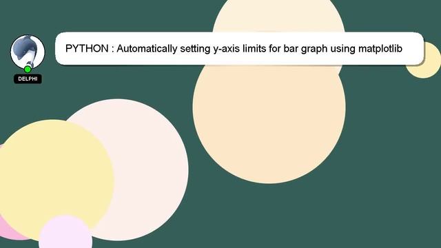 PYTHON : Automatically setting y-axis limits for bar graph using matplotlib смотреть онлайн