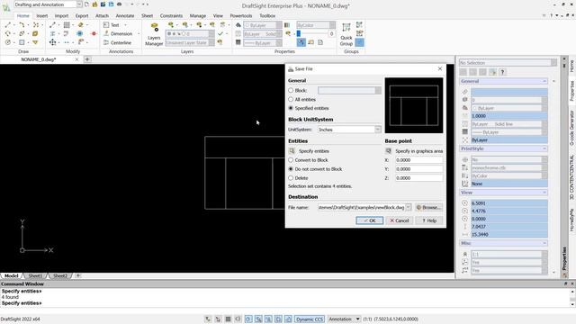 Draftsight How To Make A Block Tutorial смотреть онлайн