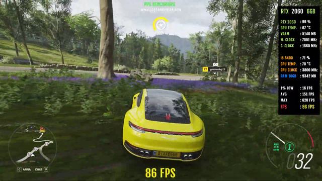 Forza Horizon 4 - RTX 2060 6GB - i5 8400 - Best Setting - 1080p смотреть онлайн