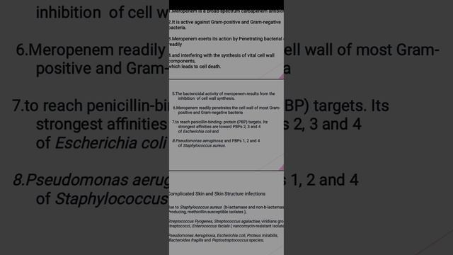 Meropenem Antibiotic Spectrum Pharmacology And Dose Calculation. смотреть онлайн
