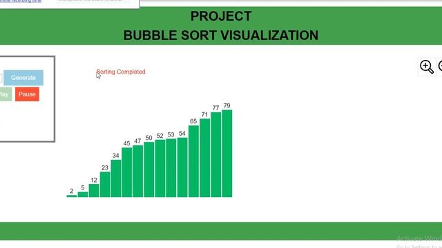 BubbleSort Visualization смотреть онлайн