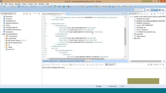 setter based injection in java spring смотреть онлайн