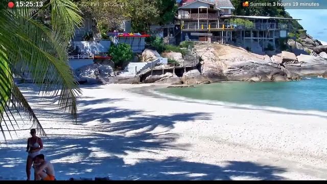 Ко Панган - Пляж Хаад Рин веб-камера смотреть онлайн