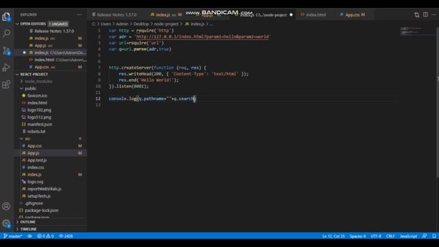 Node Js Tutorial : URL module смотреть онлайн