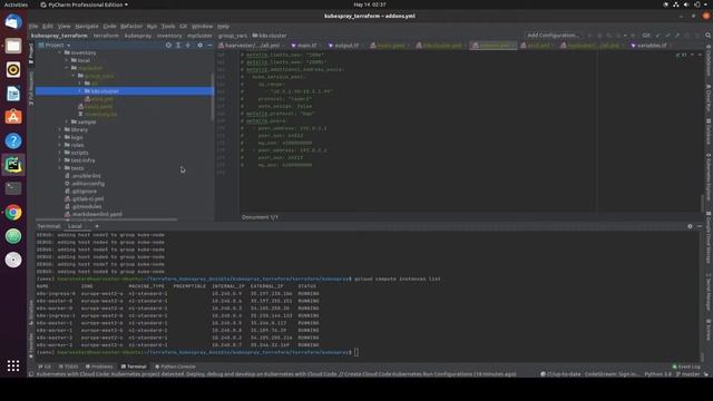 Установка Kubernetes кластера при помощи Terraform и Kubespray смотреть онлайн