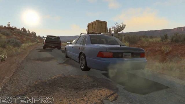 BeamNG.drive - A Road With Huge Pits
