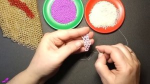 КОСЫНКА, Колье из бисера. Украшения из бисера мастер класс.