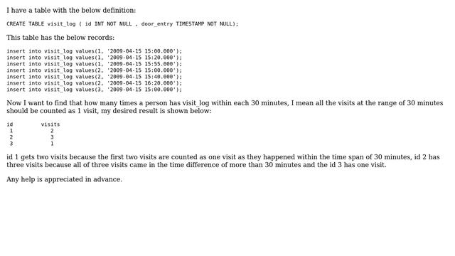 Databases: How to count unique records within a time range in MySQL? смотреть онлайн